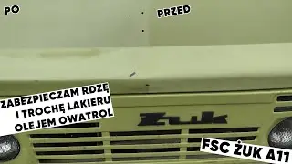 Żuk A11 S-21 - Detajlink gruza - Owatrol na stary lakier i patynę bez polerki i wosku - Przed i po
