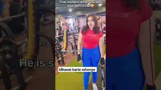 Wait,& watch 😱 #gym girl reaction #ytshorts #bodybuilding #trending #shorts #popular #motivation