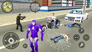 Super Iron-Man Rope Hero Vegas Crime Simulator Vice Cit y- Android Gameplay