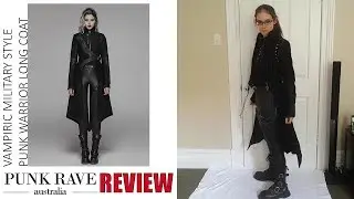 ##UNBOXING## DestroyerMariko reviews our Punk Warrior Long Coat - Punk Rave Australia