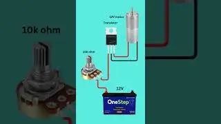 How to Control Motor Speed  ⚡😱#electronics#diy#mosfet#irfz34n#robotics