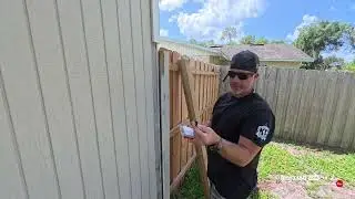 How to rebuild a large gate door on a fence