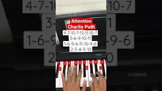 How to play Attention Opening Music - Charlie Puth (Piano Tutorial)