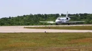 Cessna Citation Excel (CE-560XL) take off GVL