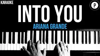 Ariana Grande - Into You Karaoke SLOWER Acoustic Piano Instrumental Cover Lyrics
