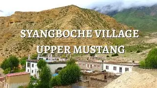 Syangboche village in Upper Mustang area of Himalayas