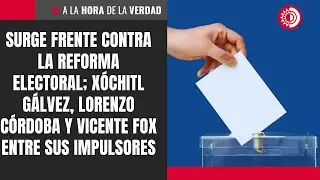 Surge frente contra la Reforma Electoral; G&aacute;lvez, C&oacute;rdoba y Fox entre sus impulsores