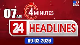 4 Minutes 24 Headlines | 7 AM | 09-02-2026 - TV9