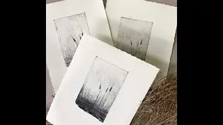 Simple easy, Intaglio Printmaking using Cardboard to make a Drypoint