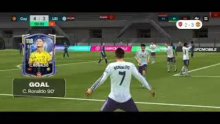Manchester United 4-3 Leicester City (Cristiano Ronaldo scored 2 goals, aiming for a hat-trick) 