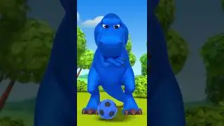 Blue Dinosaur&rsquo;s Power Shot! 💥 💙 ⚽  #Hogi #shorts