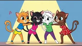 Cat Dance Video 🐱💃 | 4 Cute Cats Dancing Together | Funny Cat Dance
