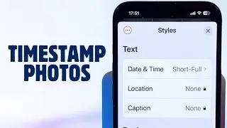 iPhone 16e Tutorial - Easily Add Date, Time, and Location Stamps to Photos