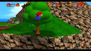 Super Mario 64 - Course 13 Tiny-Huge Island - Star 4