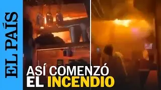 INCENDIO SUIZA | Im&aacute;genes del FUEGO dentro del BAR en Crans-Montana | EL PA&Iacute;S