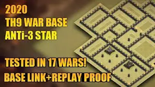 TH 9 2020 WAR BASE | TESTED IN 17 WARS! ANTi-EVERYTHING! Base Link + Replay Proof