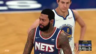 NBA 2k22 ps4 gameplay Brooklyn Nets vs Golden State Warriors