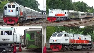 Momen Langsir Rangkaian Kereta Acak-acakan Di Surabaya Gubeng