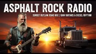 ASPHALT ROCK RADIO &ndash; SUNSET OUTLAW ROAD MIX | RAW GUITARS & DIESEL RHYTHM | #OutlawSunset
