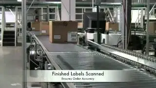 Weber label applicators in an automated warehouse