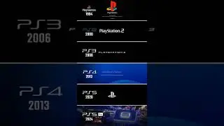 Playstation Эволюция экранов с загрузкой 1994-2024 | PS1 - PS5 Pro #playstation #psone #ps1 #ps2