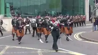 Royal Irish Regiment Pipe Band @ Ballymena Rememberance Parade 2016 (2)