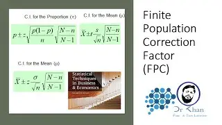 Finite Population Correction Factor FPC in Urdu | Finite Population Correction Factor FPC in Hindi