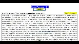 SSC short Syllabus(May Day- Part:1)