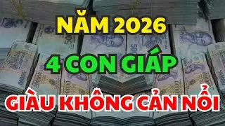 Năm 2026, 4 Con Giáp Được Trời Ban Lộc – Phật Che Chở, TÀI LỘC ÙA VỀ Giàu Lên Thấy Rõ