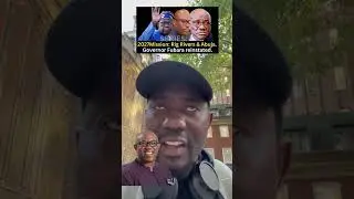 2027 Mission: Rig Abuja ,Rivers State and declare result. Governor Fubara reinstated. 