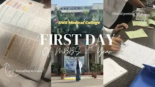 My First Day of Clinical Posting 😭✨ || SMS Medical College Jaipur ||