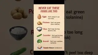Never Eat These Foods the Wrong Way #healthylifestyle #healty #healthy #healthandfitness