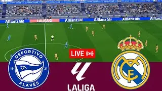 [LIVE] Deportivo Alaves vs Real Madrid La Liga 24/25 Full Match - Video Game Simulation