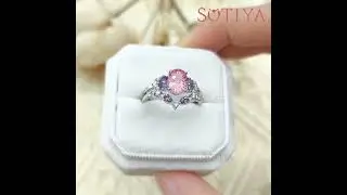Sidestones Bridal Ring Set - Sotiya.com #bridalset #wedding #jewelrytrends
