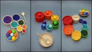 Mesmerizing Bead Fountain ✨ Marble Music Magic 🎶Colorful Ball Harmony 🌈 Reverse Bead Magic