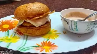 Cheesy prawn potato burger l by star tasty foods