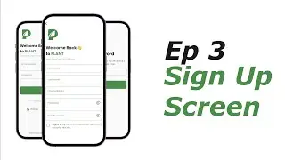 Sign Up - Plant Shop - Flutter UI | Speed Code