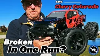 Первый заезд FMS Chevy Colorado 1/10 RC Monster Truck: один заезд и всё? Проблема с передним дифф...