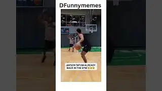 Jayson Tatum is back in the lab putting in WORK after tearing his achilles in May