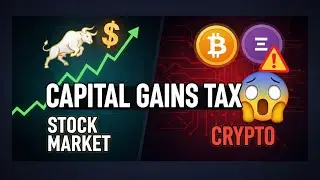 Capital Gains Tax Shock! Stocks vs Crypto Explained Simply #usa #viral #crypto 