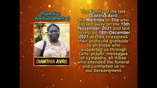 Dianthia Avril thank you
