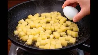 Potato Pizza in 10 Minutes! If you have 2 Eggs and Potatoes, then this Recipe is for you!