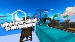 Using lunar client to win bedwars!