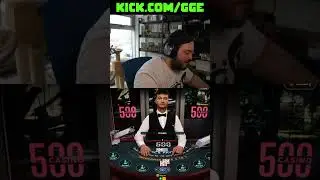 WHEN YOUR BLACKJACK DEALER IS A GOOD BOY #kick #gambling #onlinecasino #blackjack