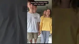 Doing the falling filter with my husband 😂😂 #funny #epicfails #scarepranks #tiktok #fails #memes