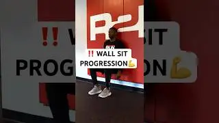🗣️Wall Sit Progression‼️ ✅ Add these progression to build stronger and more stable lower body 💪