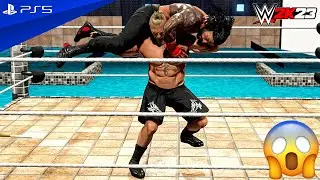WWE 2K23 - Brock Lesnar vs. Roman Reigns - Water Pool Match | PS5&trade; [4K60]