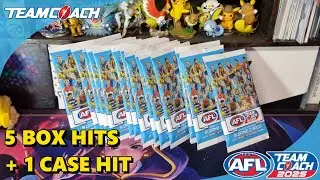 5 BOX HITS + 1 CASE HIT Opening 15 2025 AFL Teamcoach Packs