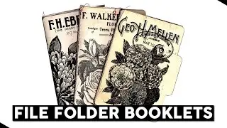 Mini File Folder Junk Journal Booklets