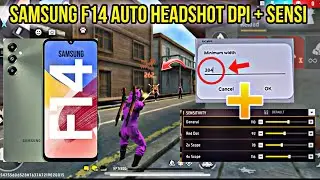 Samsung galaxy f14 dpi setting free fire || best dpi for Samsung galaxy smartphone